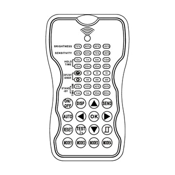 Remote Control for Bi-Level Microwave Motion Sensors